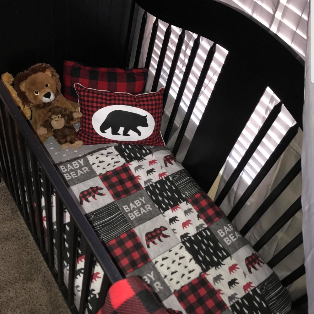 New, handmade crib quilt